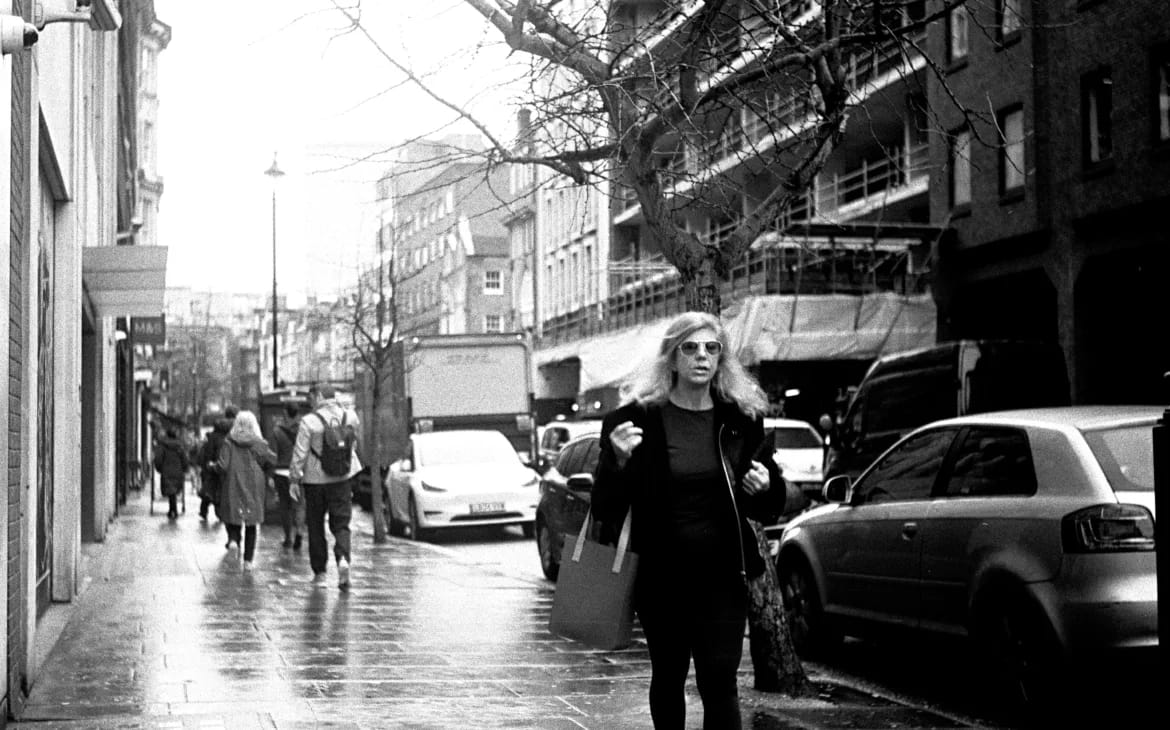 Film Photography London: 10 Spots for Street Shots, Vinyl & Hidden Gems | Alfie B-Smith Freezing the action. The Edixa-Reflex handles quick street snapshots surprisingly well.